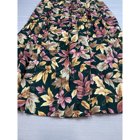 Vintage Susan Bristol Floral Midi Skirt 14 Cottagecore A-line Prairie Pockets - Picture 2 of 11